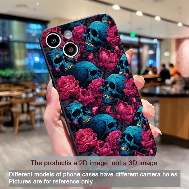 Gothic Vampire Skull Head Flow - Phone Cases Oppo ulasan dan harga