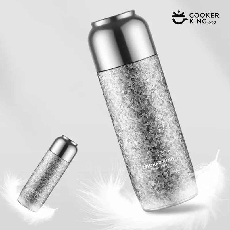 

COOKER KinG чашки-термос из чистого титана, изолированная бутылка для воды с двойными стенками и ситечком для чая, мужская и женская чашка для холодной и горячей машины