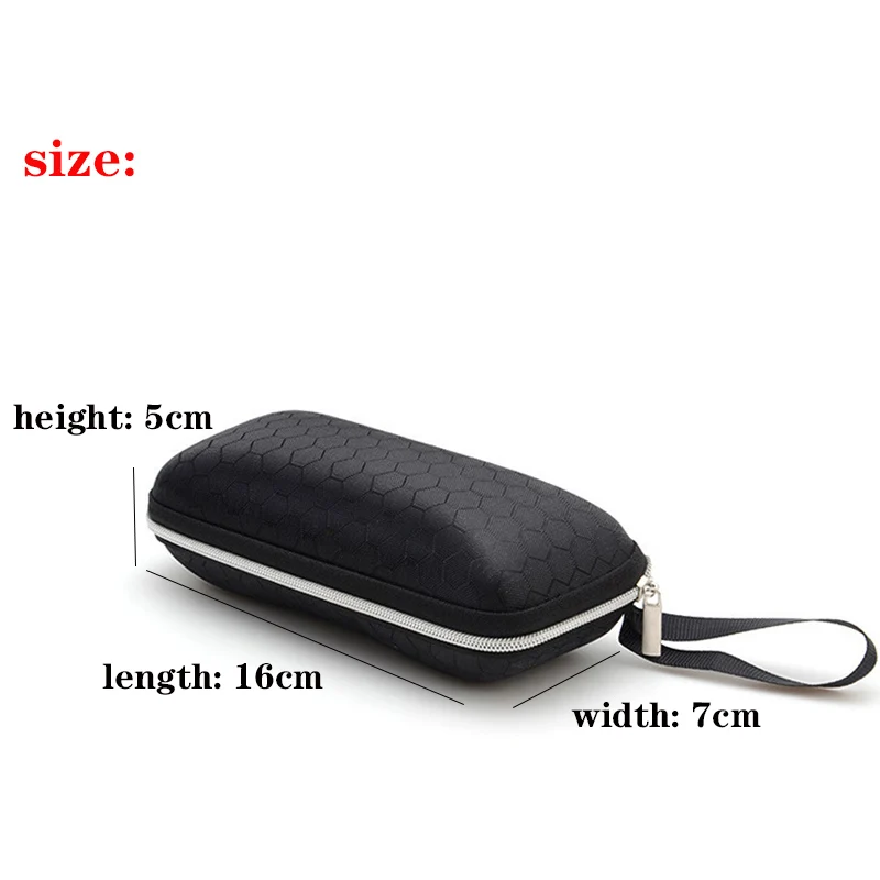Eyewear Cases Cover Sunglasses Case For Women Glasses Box With Lanyard Zipper Eyeglass Cases For Men Storage Box 5 Colors