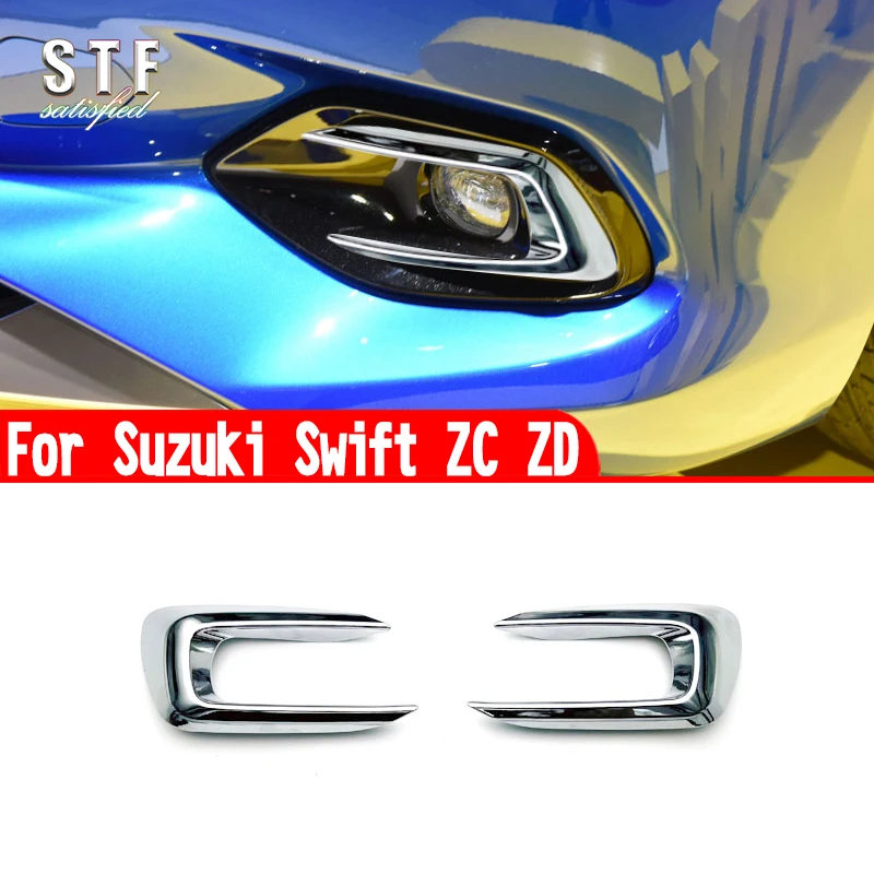 

For Suzuki Swift ZC ZD 2024 2025 Car Accessories Front Fog Light Cover Trim Molding Decoration Stickers W4