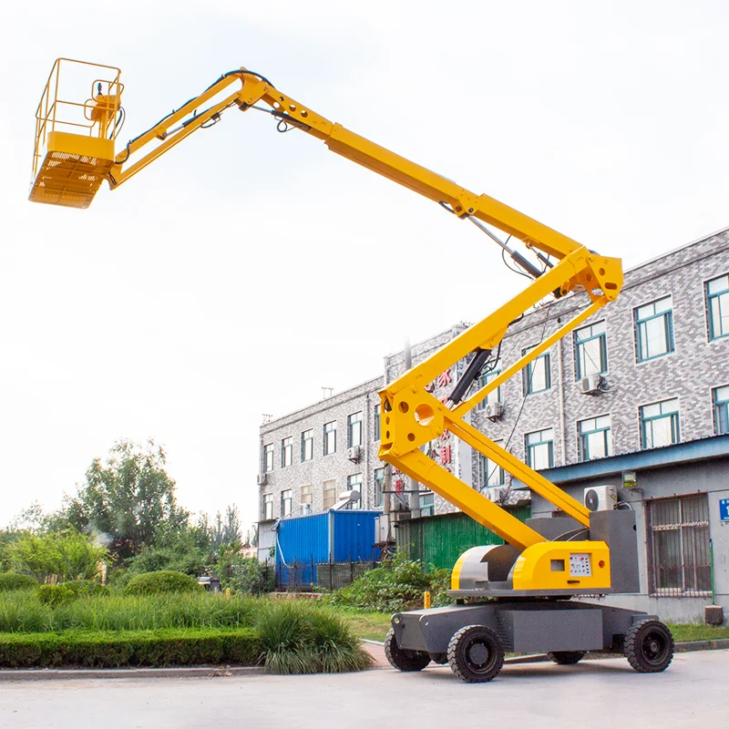 Self Propelled Articulated Boom Lift 16m High Reach Diesel Manlift For Mining Facility Structural Maintenance