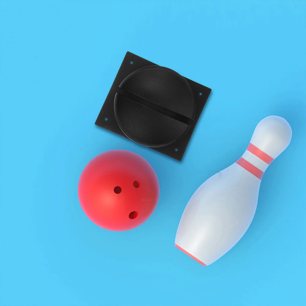 2 قطعة من البلاستيك العالمي كرة البولينج قاعدة عرض رف تخزين الكرة القوية للمعدات الرياضية وتنظيم الصالة الرياضية #4