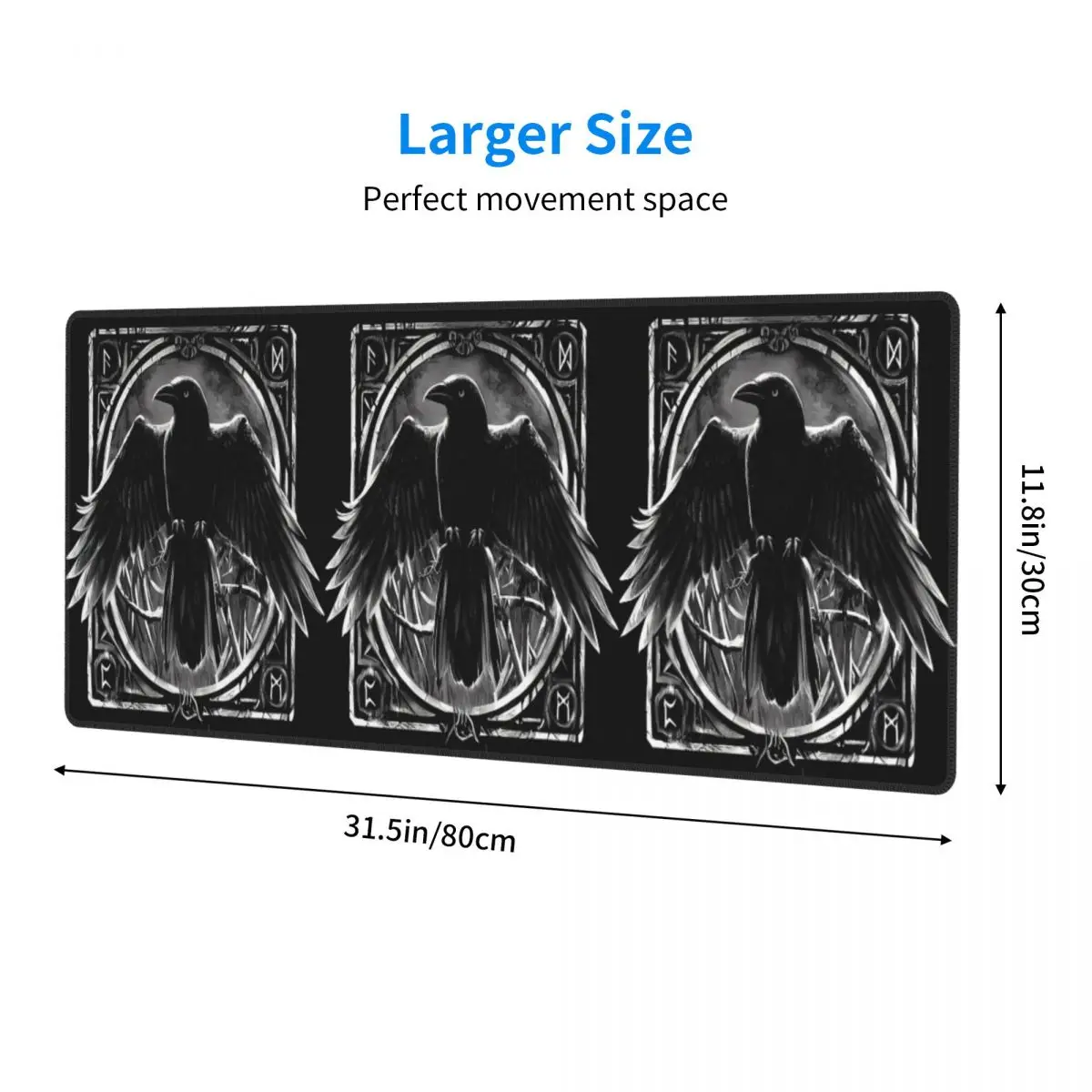 Large Mouse Pad Odin's Watcher Yggdrasil Raven Gamer PC Laptop Mats Keyboard Carpet Computer Gaming Office Accessories Desk Mat