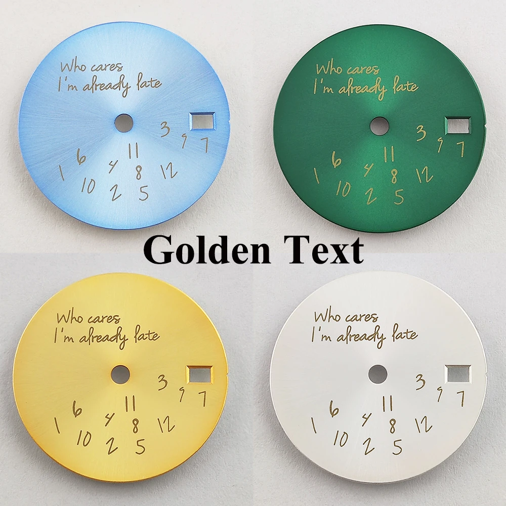 滅菌ダイヤル時計部品、ロゴなし、nh35、nh36ムーブメントに適合、Lifefefee、28.5mm