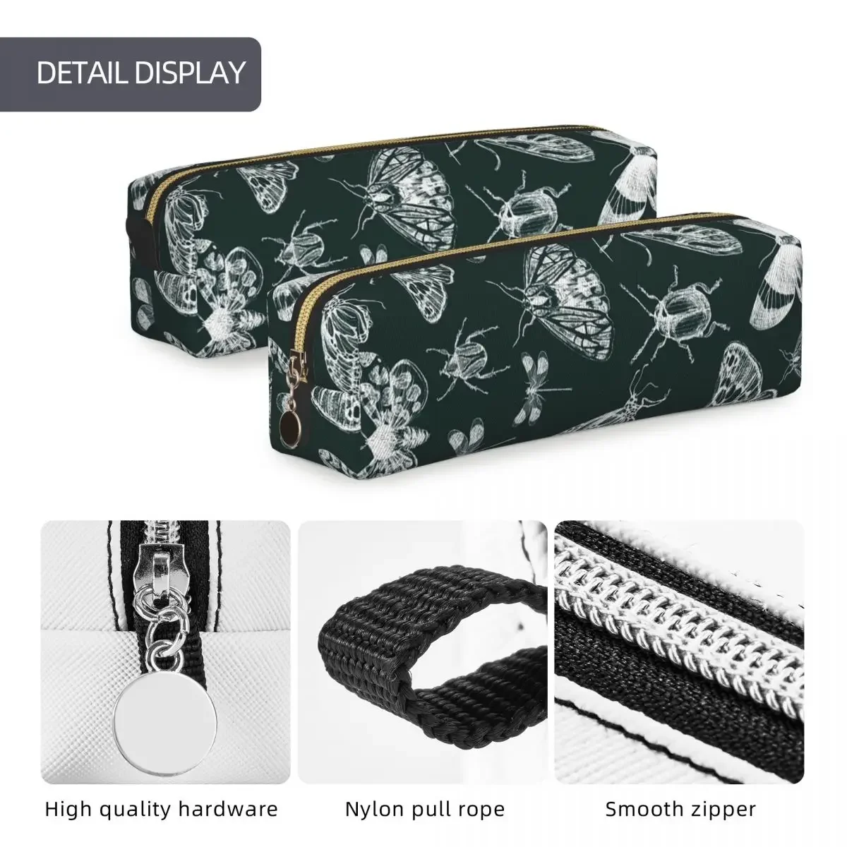 Bug Themed With Insect Patterns Pencil Cases Big Capacity Pen Bags Pen Box Boys Girls School Office Pencil Pouch Cosmetic bag