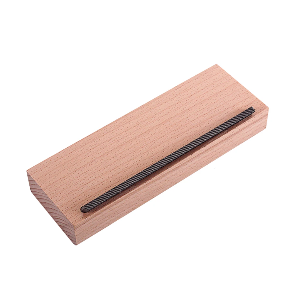 

Chamfered Wood Block Fret File Maple Chamfering Fix Polishing Burr Repair Tool Compact Size Grinding Edge for Guitar