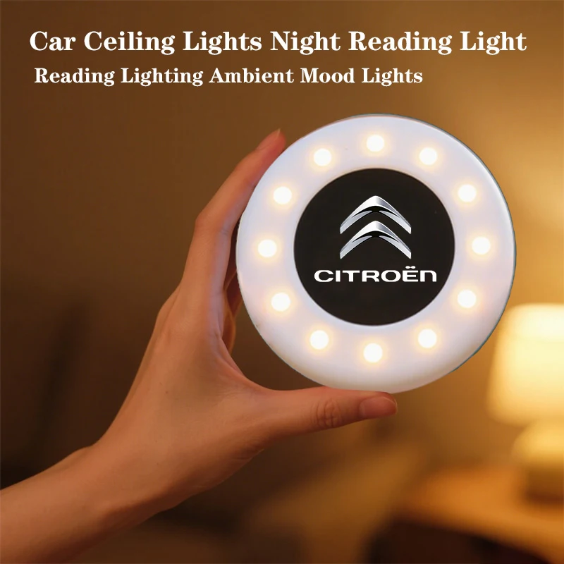 Interior do carro toque cúpula luz led estilo luz noturna para citroen c1 c2 c4 c5 c3 c4l c8 berlingo xsara picasso acessórios