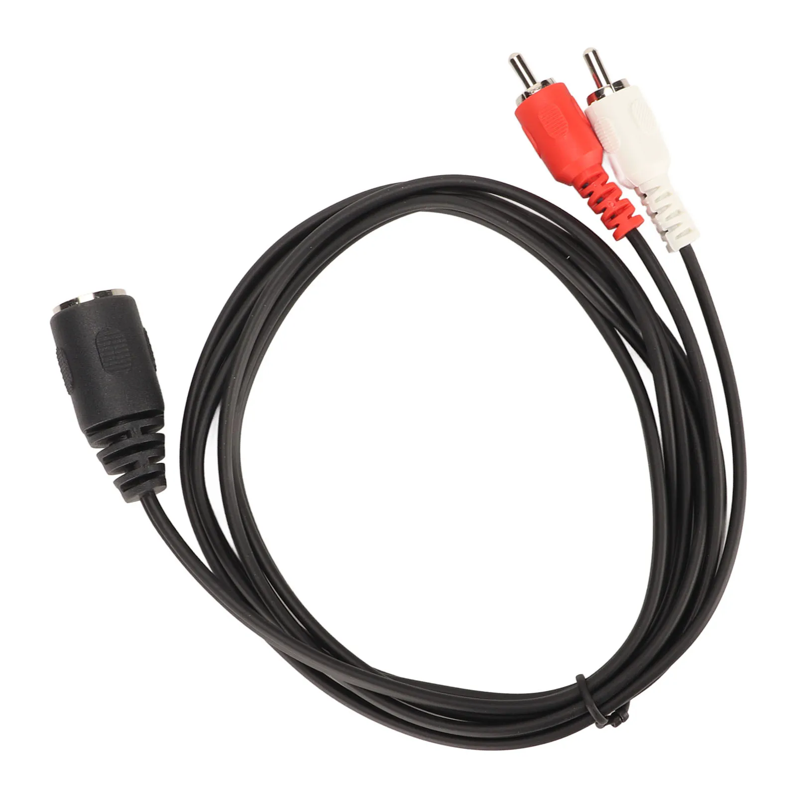 5 Pin DIN Female To 2 RCA Male Cable PVC Sound Adapter Cable 4.9ft Length for CD Player VCR DVD