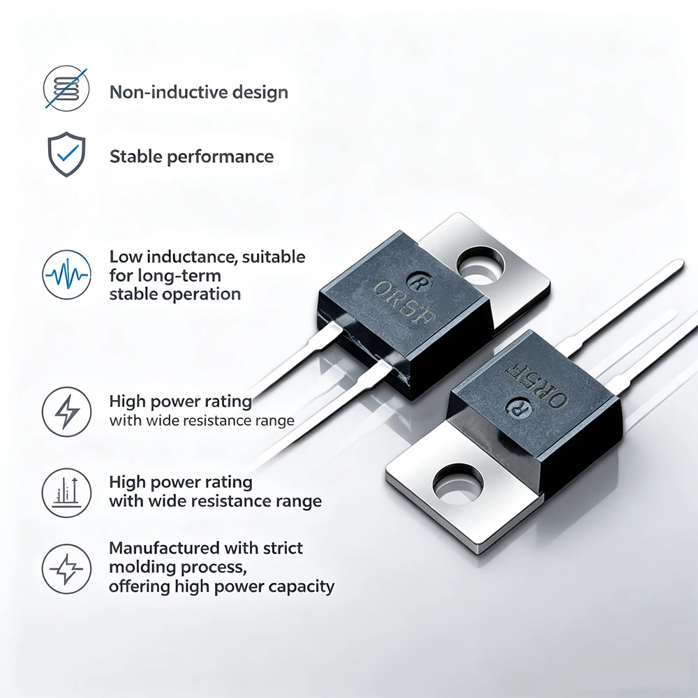1PCS RTP High Power Thick Film Non-Inductive Resistor 1%-5% 20W 35W 50W 100W for Precision Sampling High Frequency TO-220/247