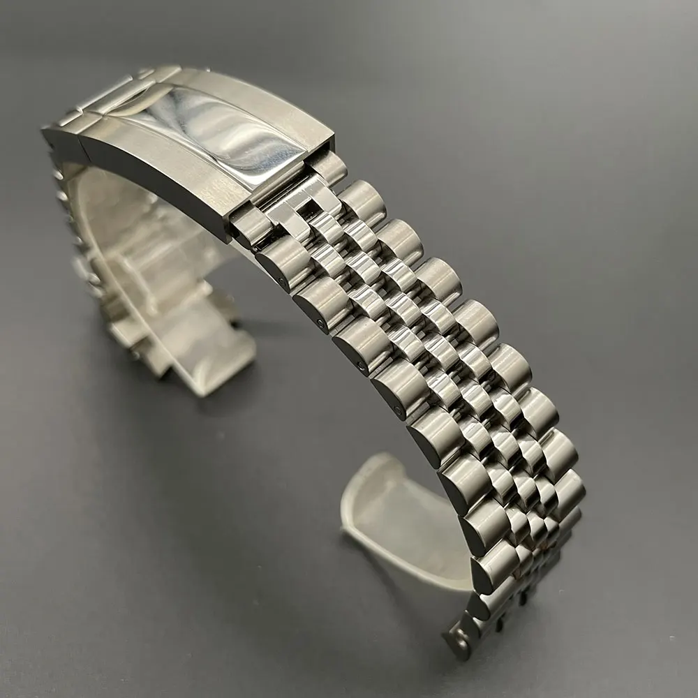 Nologo Stainless Steel Jubilee Watch Bracelet 20mm width Wrist Band for RLX Sub GMT Watch Mod Replacement