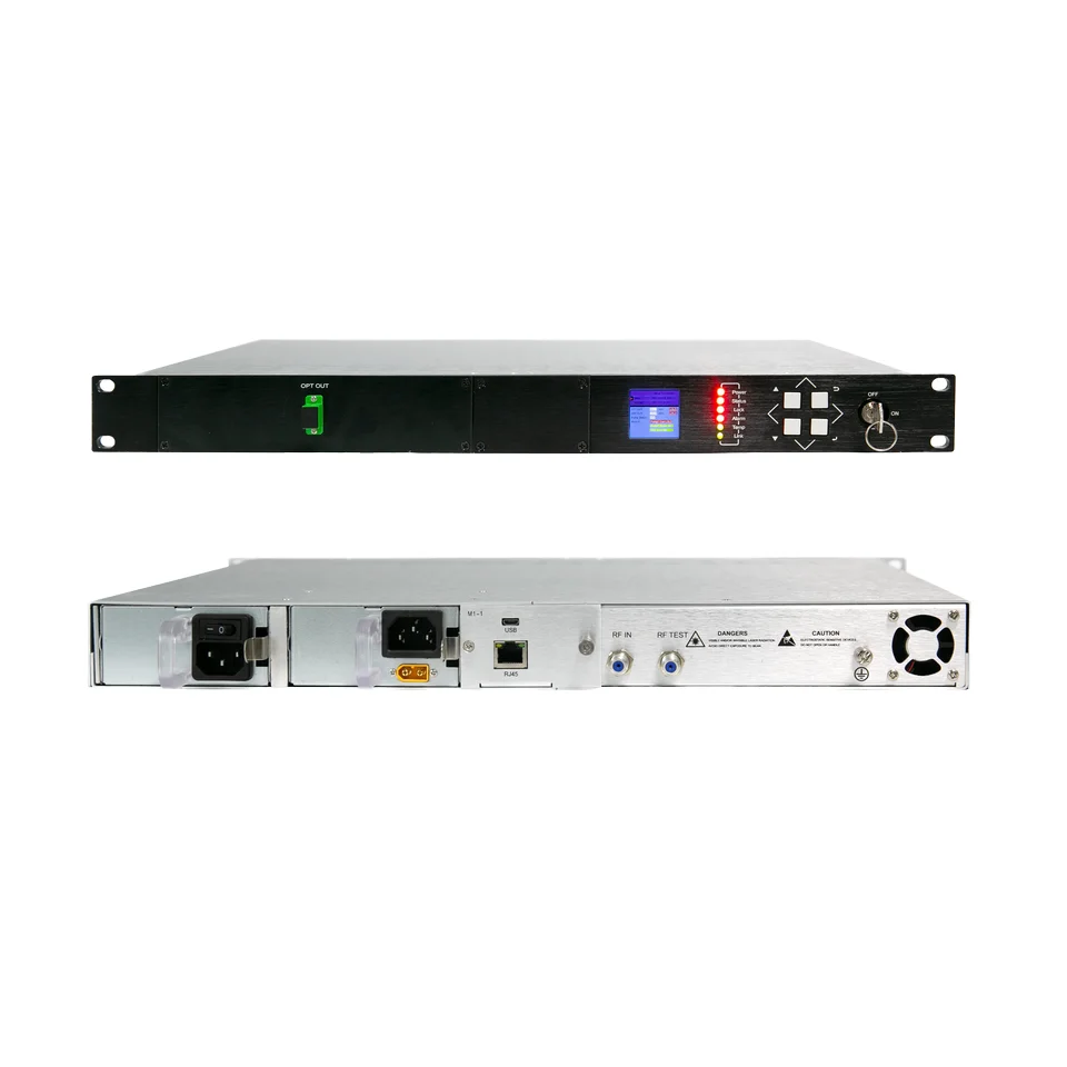 Cable TV Optical Transmitter Equipment 1550nm 1310nm SC FC Connector Optic Fibers for FTTH CATV Network