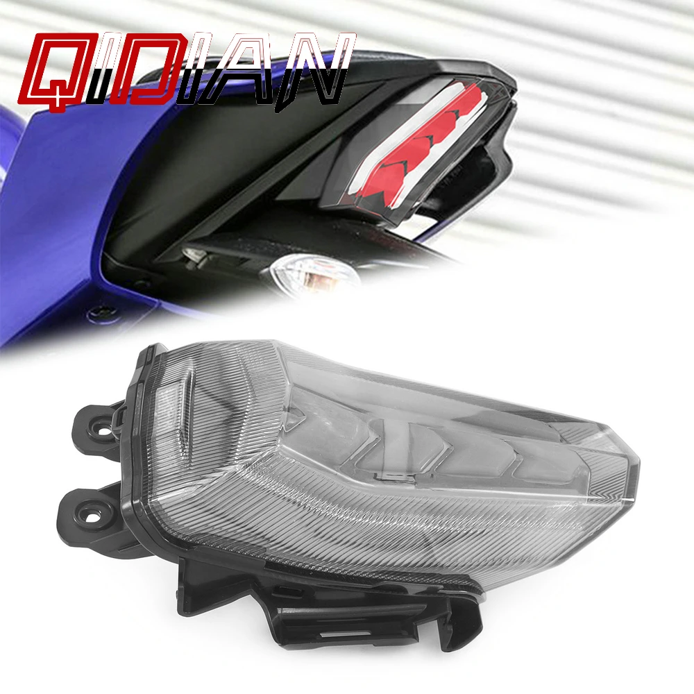 

For YAMAHA YZF R15 V3 V4 YZF-R15M V4.0 ABS 2017-2023 Motorcycle LED Taillight Rear Brake Turn Signal Integrated Tail Lights R15