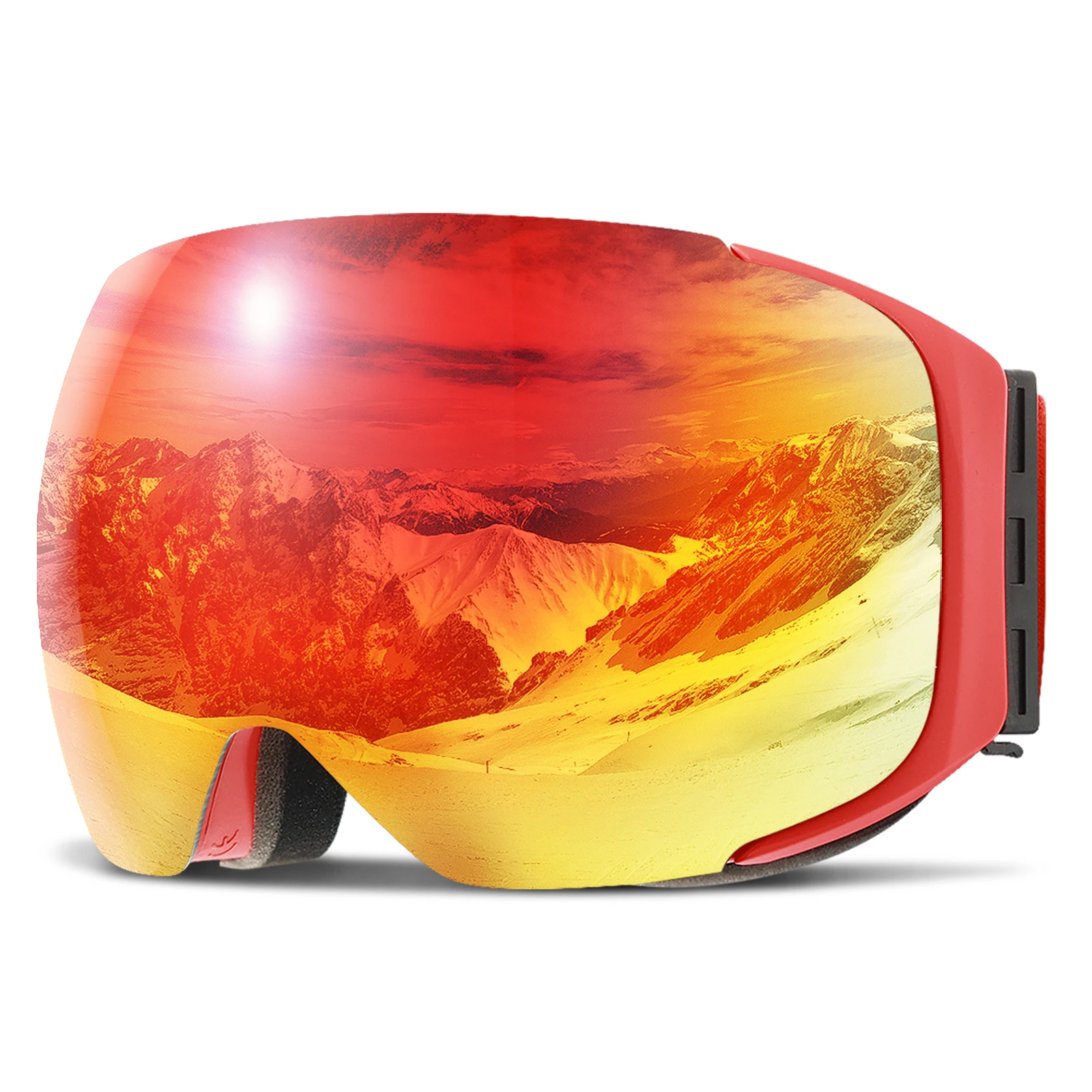 COPOZZ magnetyczne gogle narciarskie mężczyźni kobiety ochrona UV400 przeciwmgielna maska narciarska Outdoor Sport Snowboard okulary narciarskie dla