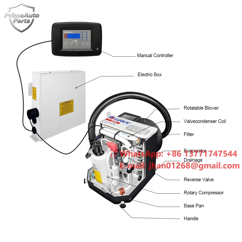 Gree 220V R410a Anti-corrosion Marine Air Conditioner for Boat Vessel Ship 12000Btu 16000Btu Chiller Yacht Air Conditioners