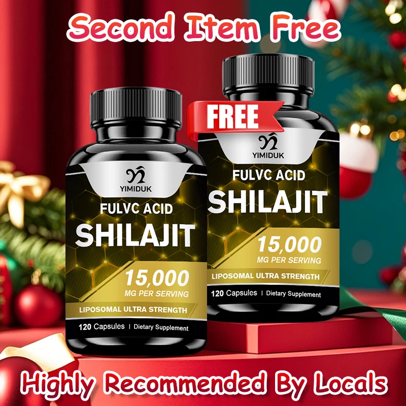 

Shilajit Pure Himalayan Capsules, with Fulvic Acid, for Immune & Metabolism, Cognitive Function, Gluten Free