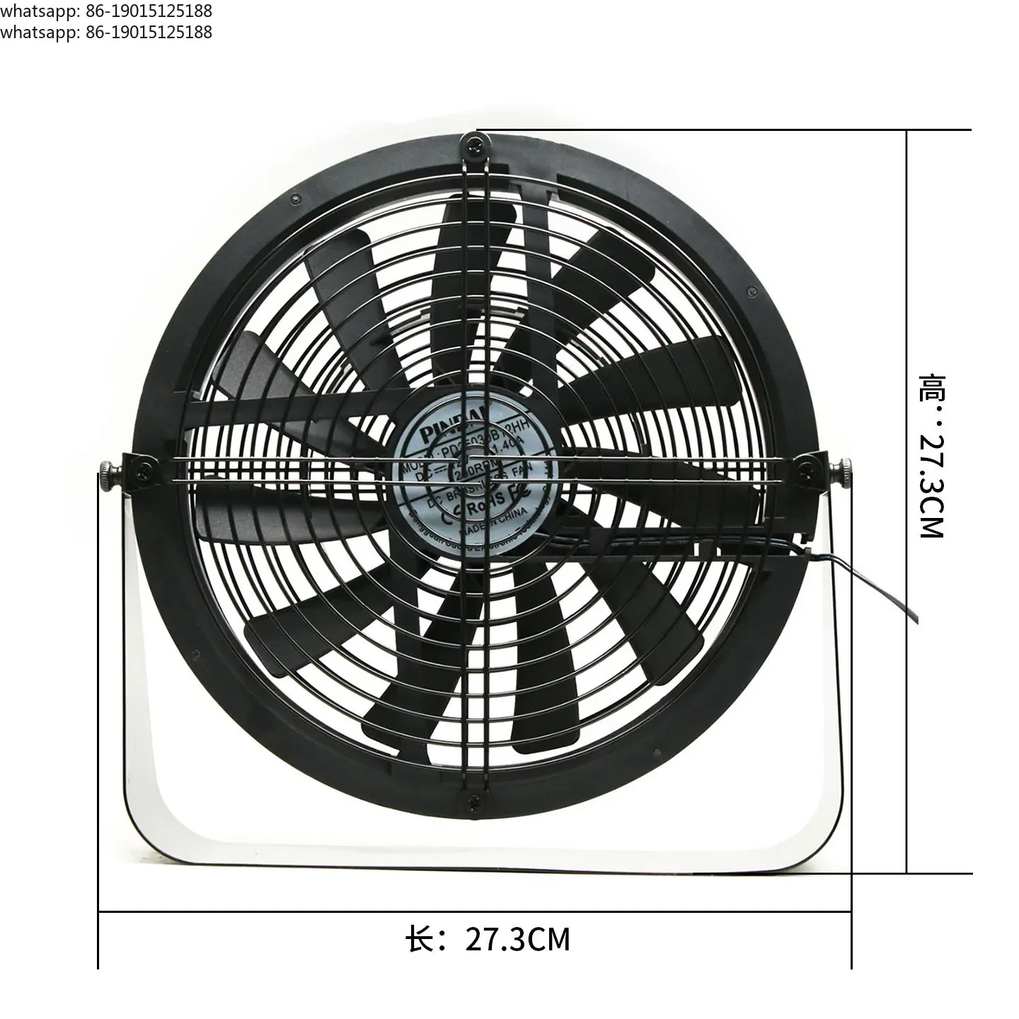 Adjustable speed forward and reverse large air volume 25CM durable 220V dormitory desk hair dryer/smoke exhaust desktop smallfan