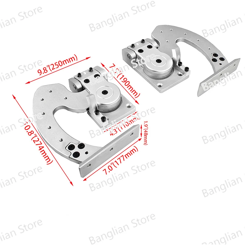 Car Scissor Door Modification Accessories, Universal Stainless Steel, Hinge Screw, Fixed, No Welding Installation