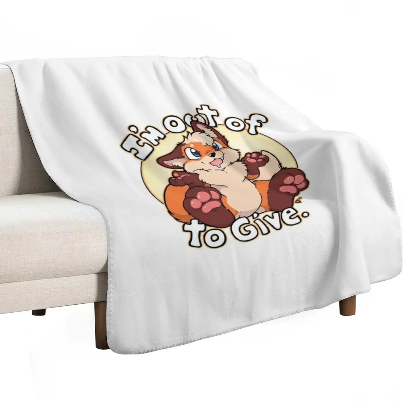 I'm out of *blank* to give Throw Blanket Designers Summer Luxury Designer decorative funny gift Bed linens Blankets