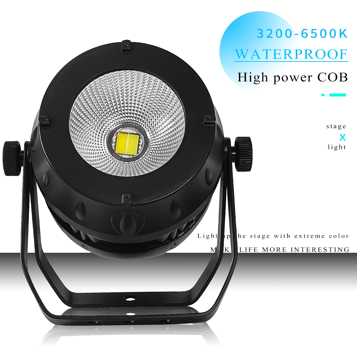 Outdoor Waterdichte COB LED 100W 200W Warm Koel Wit 2IN1 DMX512 Podium Effect Verlichting Voor Outdoor Bruiloft show DJ Disco