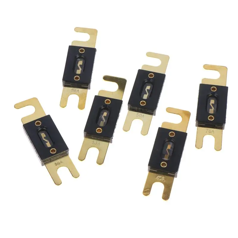 1pc ANL Fuse Holder Bolt-on Type Automotive Fusible Link with High Quality Fuse for Car Audio Amplifier Protection