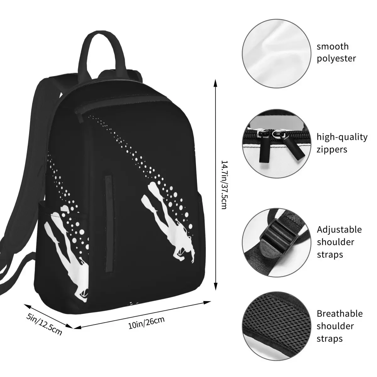 Scuba Diving Apparel Scuba Diving Backpack Student BookBag Children School Bag Laptop Shoulder Bags Boys Girls