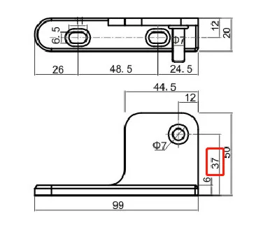 Commercial Freezer Wheelbase  35mm Thickened Door Hinge  Hotel Restaurant Kitchen Large Refrigeration Hinge