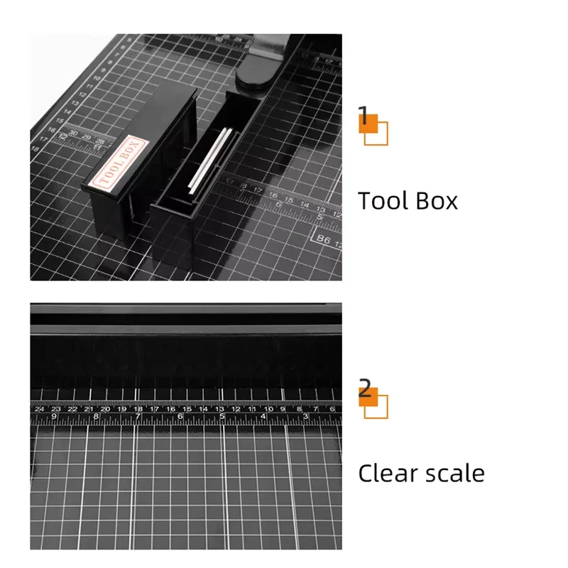 Heavy Duty Paper Cutter A4 Paper Trimmer Machine Professional Paper Guillotine Desktop Paper Trimmer for Office School
