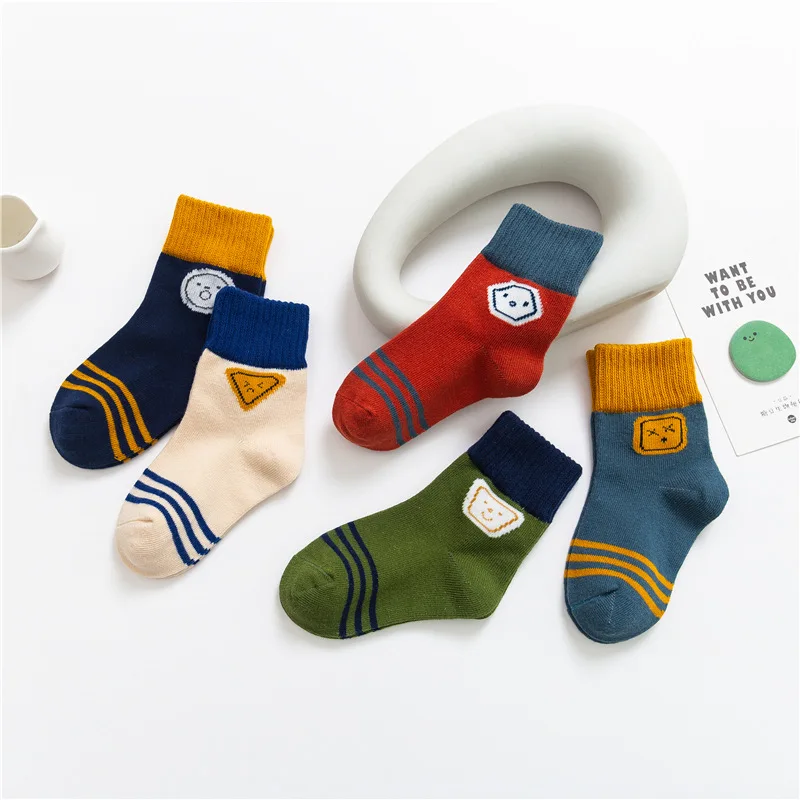 1 Pair Random Color Baby Socks 0-12Y Infant Baby Socks for Girls Cotton Cute Newborn Boy Toddler Socks Baby Clothes Accessories