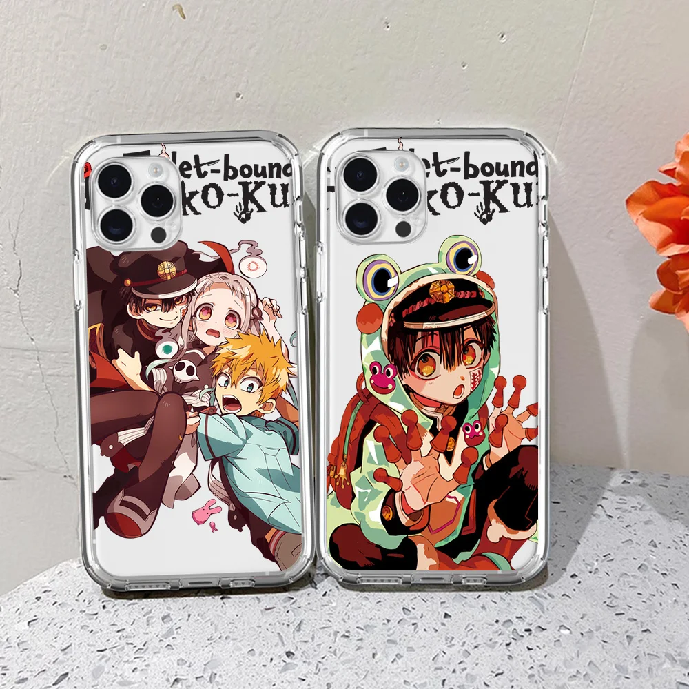 BiliBili Jinbaku shounen hanako kun For iPhone 16 15 13 14 12 11 Pro Plus MAX XS iPhone13 14 Mini Transparent Phone Case