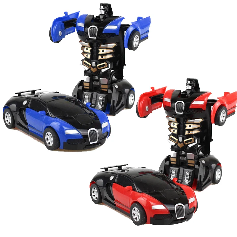 Impact Deformation Toy Car Does Not Require Batteries, Automatic Deformation Robot, Human Model Car