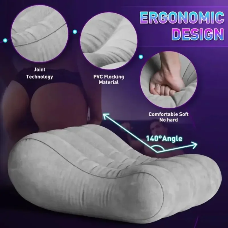 Inflatable Sex Pillow Bedroom Leisure Leisure Chair Wedge Sofa Love And Romance Pillow Stirring Toys Adult Games For Women