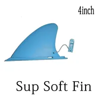 Soft 4 Inch SUP Surfboard Fins To Play White Water Inflatable Paddle Board TPU Soft Tail Fin Rafting Boat Fishing Fin
