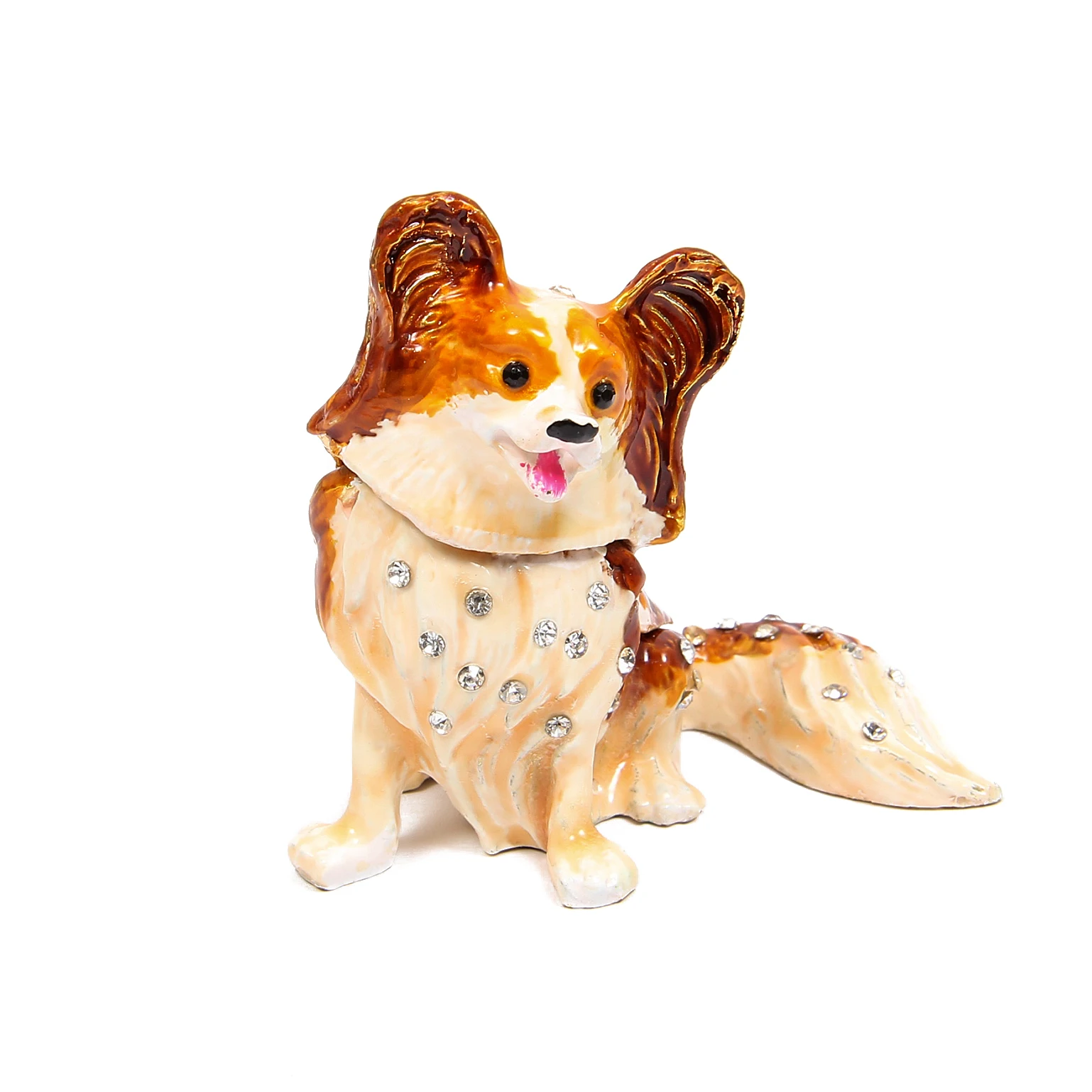 QIFU New Arrive Lovely Folk Art Dog Style Metal Crafts Home Decor