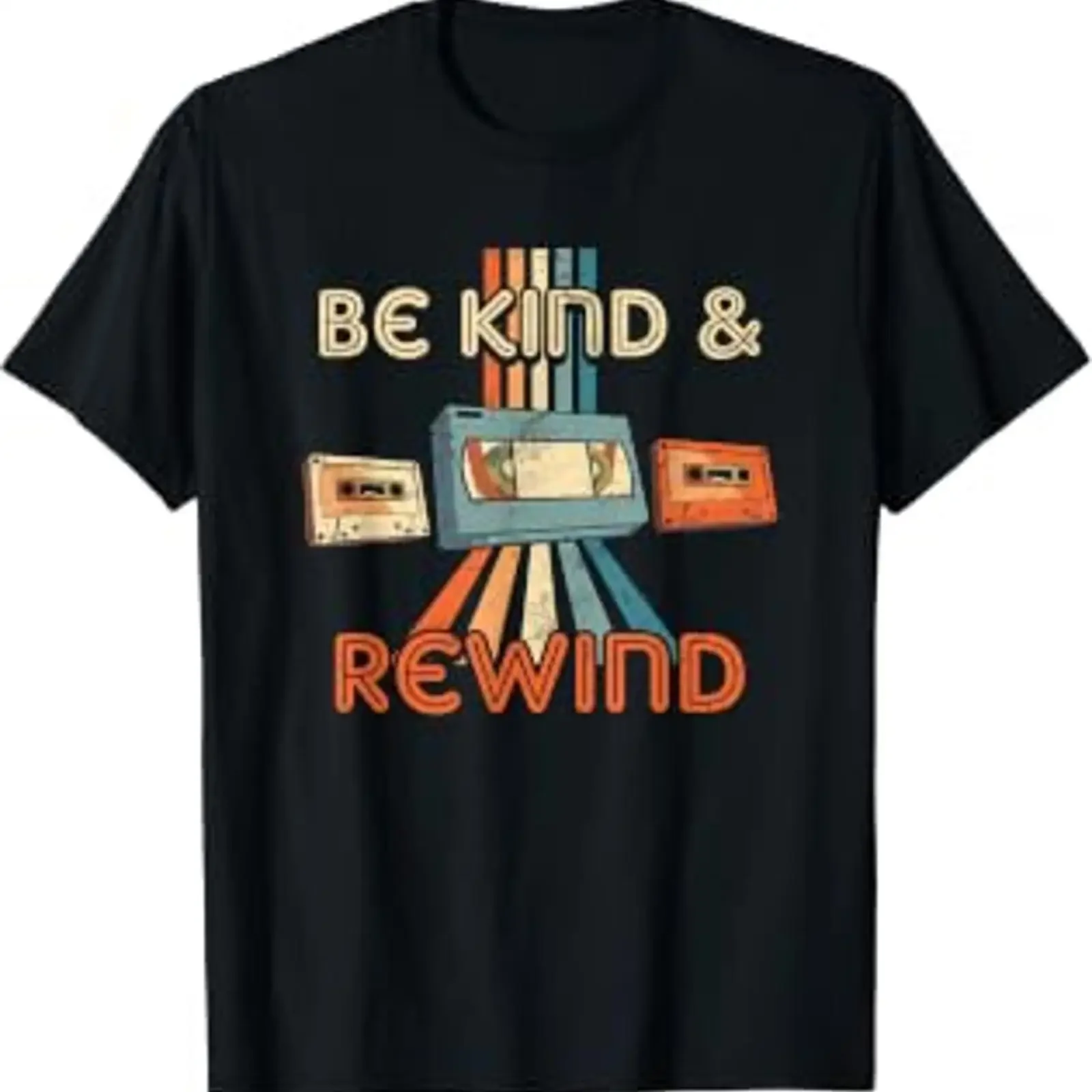 Be Kind Rewind Vintage 90's Nostalgic 80's Throwback T Shirt vintage Washed homme Soft fashion designer clothes Unisex
