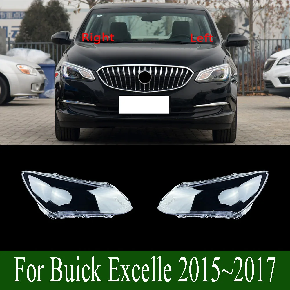 For Buick Excelle 2015~2017 Car Accessories Headlight Cover Transparent Lampshade Lamps Headlamp Shell Lens Plexiglass