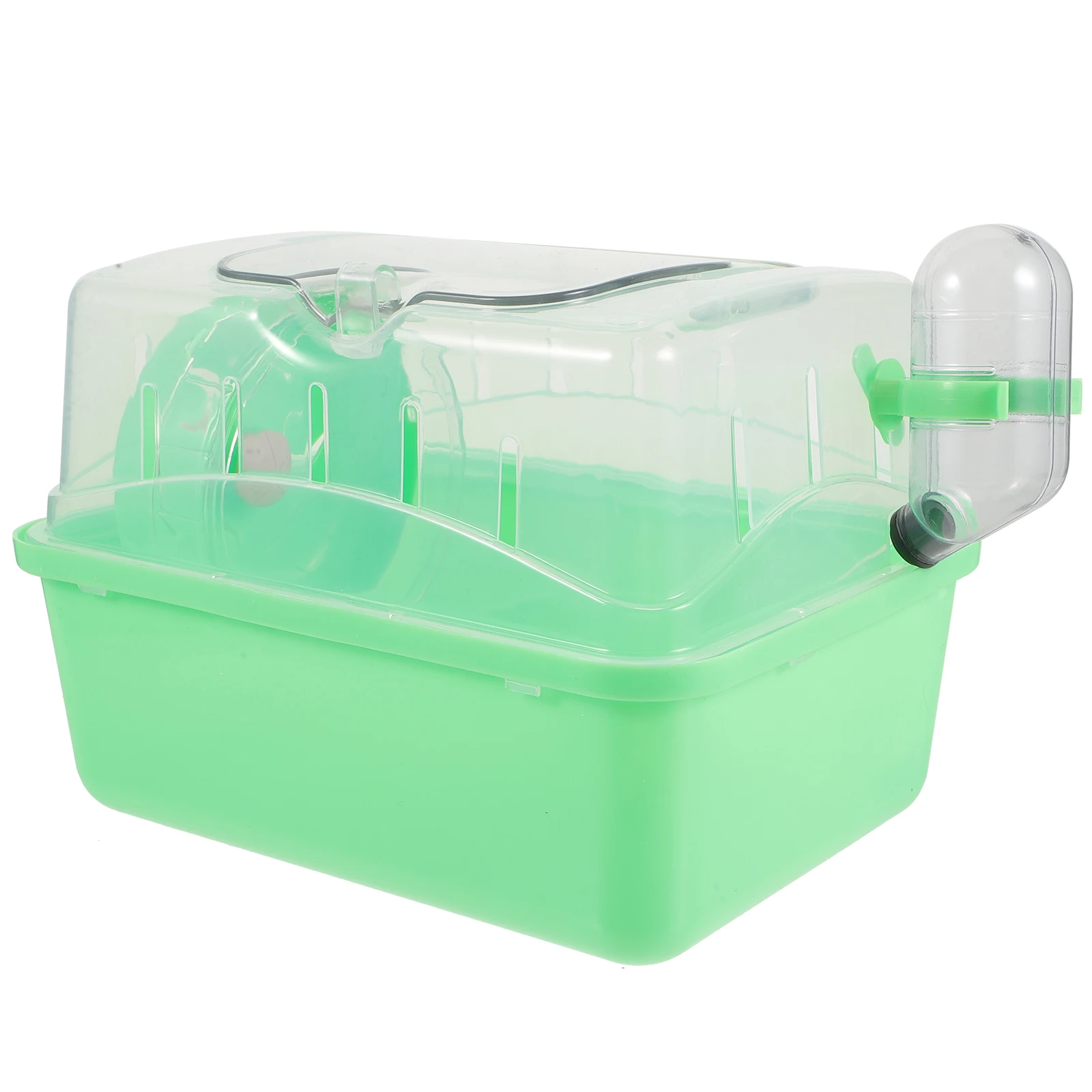 

Sunroof Cage Green Small Pet Villa Hamster Rat Castle Removable Tray Detachable Facilities Play Explore