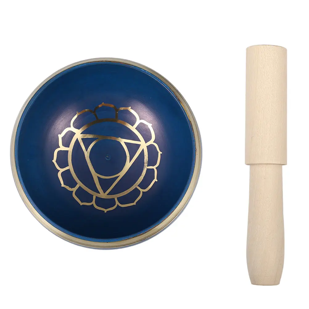 

1Set Copper Tibetan Sound Bowl Set Meditation Singing Bowl Deep Tone Relaxation Yoga Therapy Tool Gift for Home