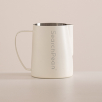 SearchPean 600ML Milk Frothing Pitcher Steaming Stainless Steel Coffee Cappuccino Latte Art Barista Man Woman Gift