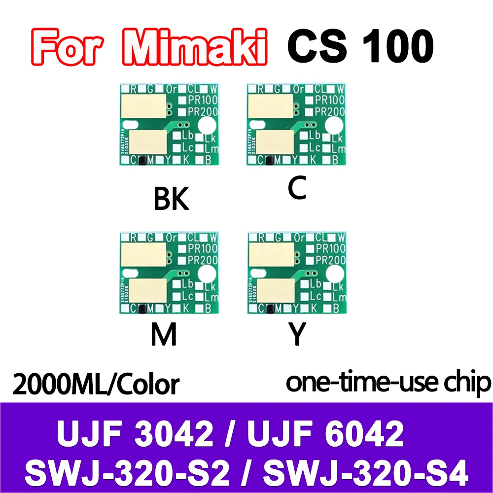 2000ML CS100 Ink Bottle disposable Chip CS 100 for Mimaki UJF 3042 UJF 6042 SWJ-320-S2 SWJ-320-S4
