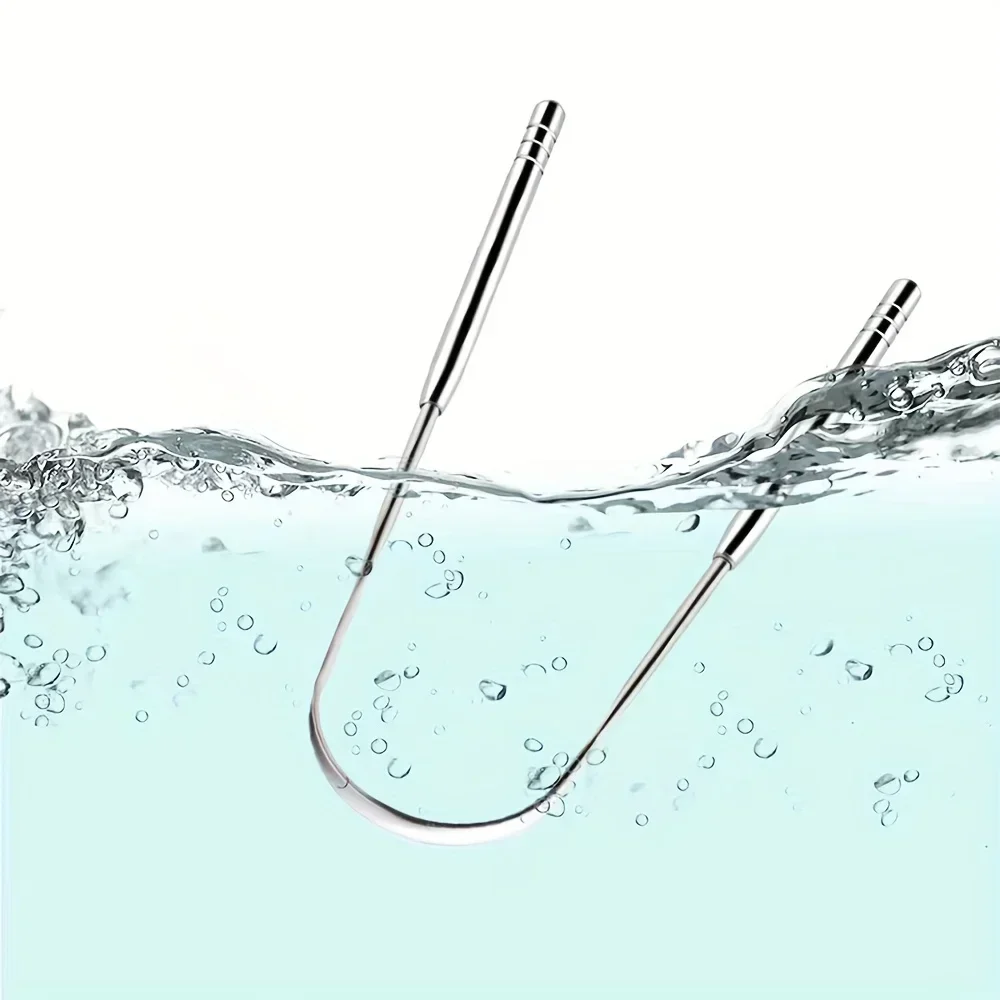 Tongue Scraper, Tongue Coating Scraper, Fresh Breath For Oral Care, Stainless Steel Tongue Cleaners, Tongue Cleaning Tools