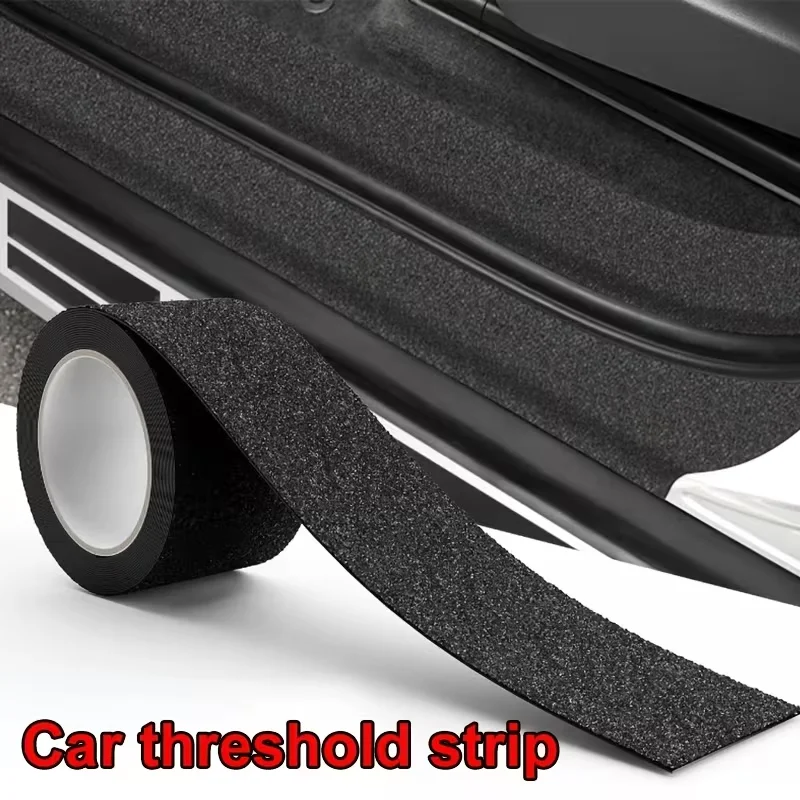 1Pcs Car Threshold Protection Strip Car Threshold Sticker Anti‑Slip Scratch Resistant Protector For Vehicle Door Exterior Parts