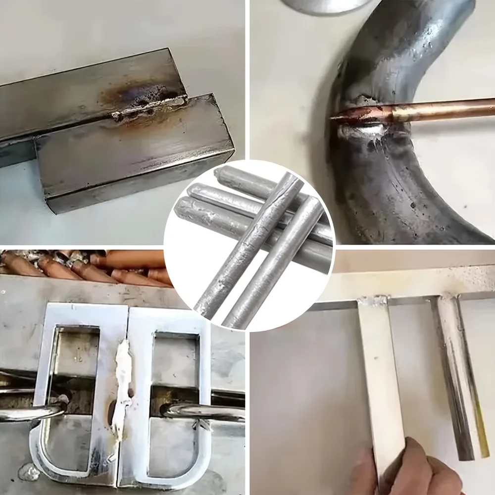 6/9/12 قطعة درجة حرارة منخفضة سهلة تذوب Solding عصا لحام وكيل أطقم ل الفولاذ المقاوم للصدأ النحاس الحديد قضبان الألومنيوم إصلاح ثقوب #6