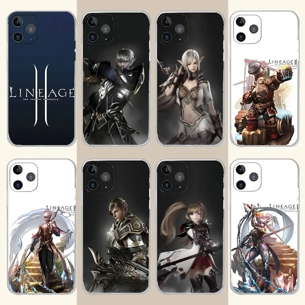 

Game L-LINEAGE 2 Phone Case For iPhone 17,16,15,14,13,12,11 Pro,Max,Plus,X,XS,XR,SE4,E Mini Transparent Soft Cover