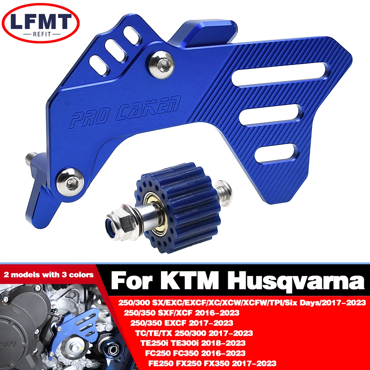 Motorcycle Front Sprocket Cover Case Saver Protector Chain Guard For KTM 250 300 SX EXC EXCF XC XCW XCFW TPI Six Days 2017-2023