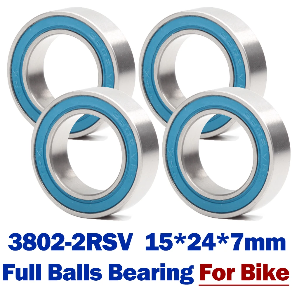 3802-2RS maxi ložisko 15*24*7 mm ( 4 ks ) dvojitý veslovat plný koule bicykl suspenze pivot spravit částí 3802 2RS bál zaměření