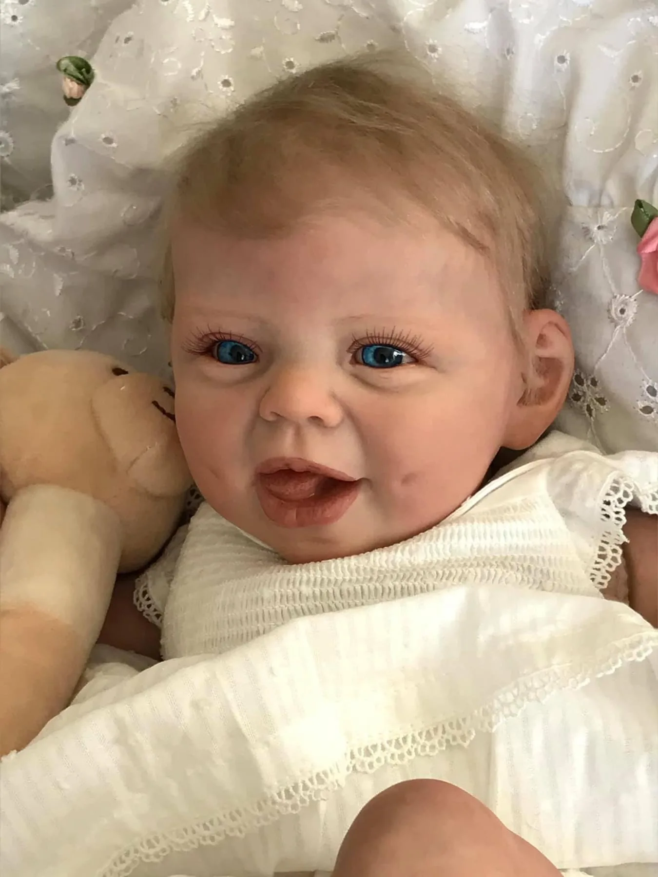 NPK 22inch Reborn Baby Girl Doll - Princess Newborn Size Hani Lifelike Soft Touch Sweet Face Birthday Gift for Girls - view 3