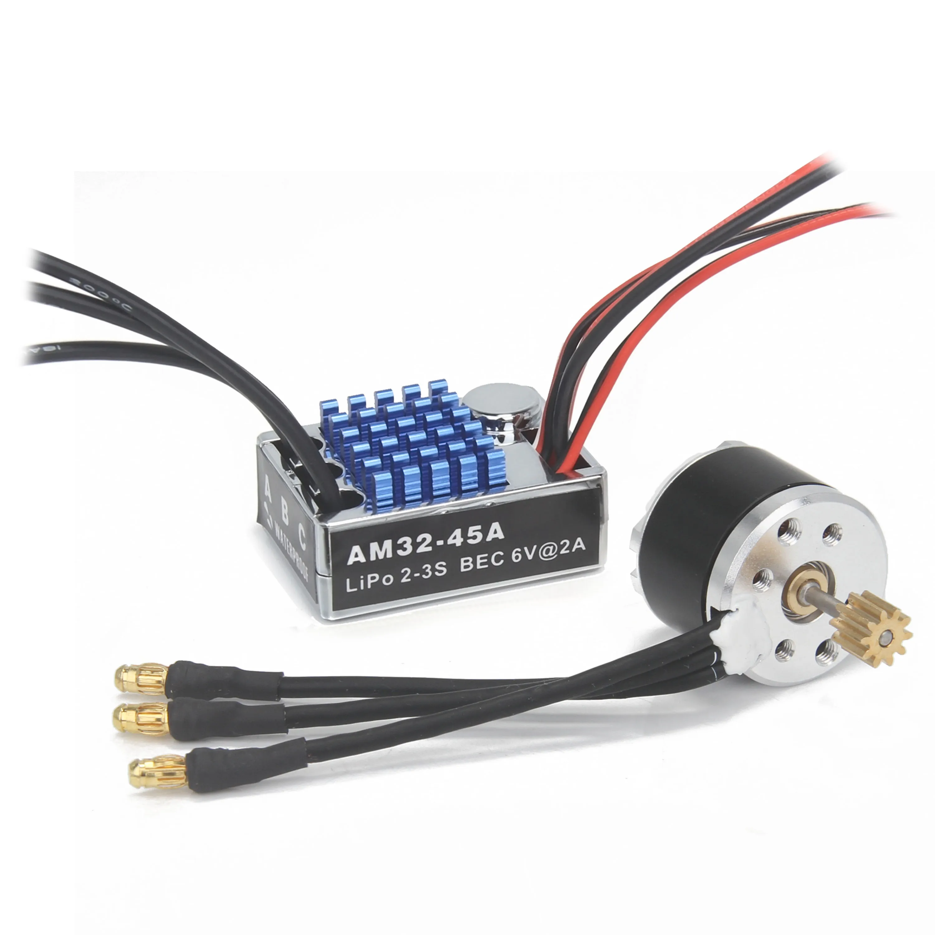 1/12 RC Car MN82 MN78 MN168 MN99S MN98 Metal Gearbox 2322 2600KV Brushless Motor AM32 45A ESC Combo for RC Crawler Upgrade Parts