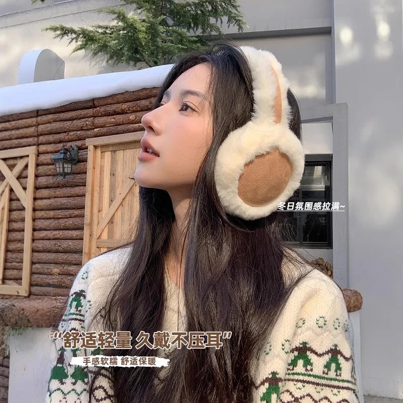 Maillard earmuff mewah berwarna untuk bersepeda dan bersepeda earmuff musim dingin wanita penutup telinga untuk pria topi telinga perlindungan telinga uniseks