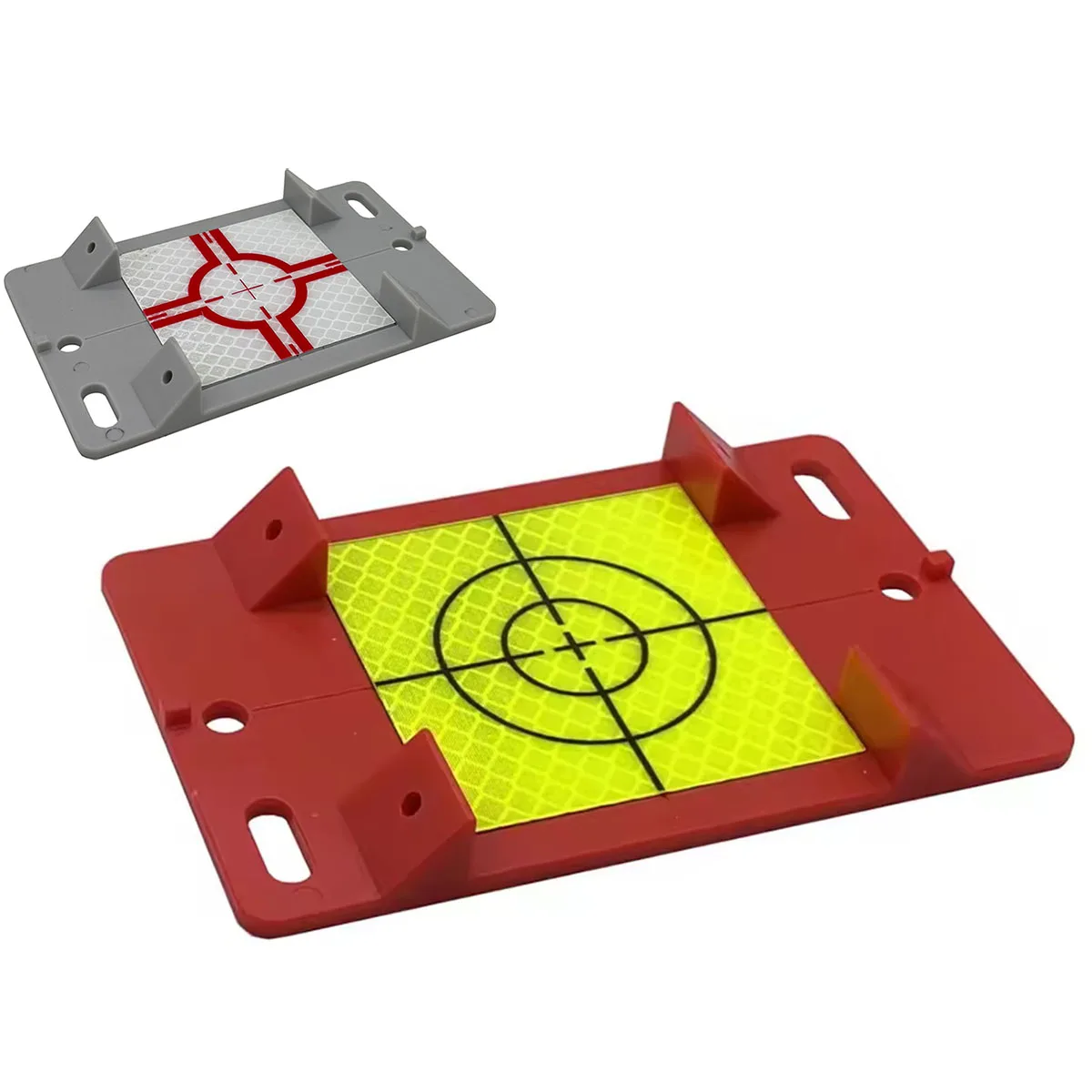 Plastic plate ，Measurement plaquettes with 60 mm reflective target for total station, Mini prism