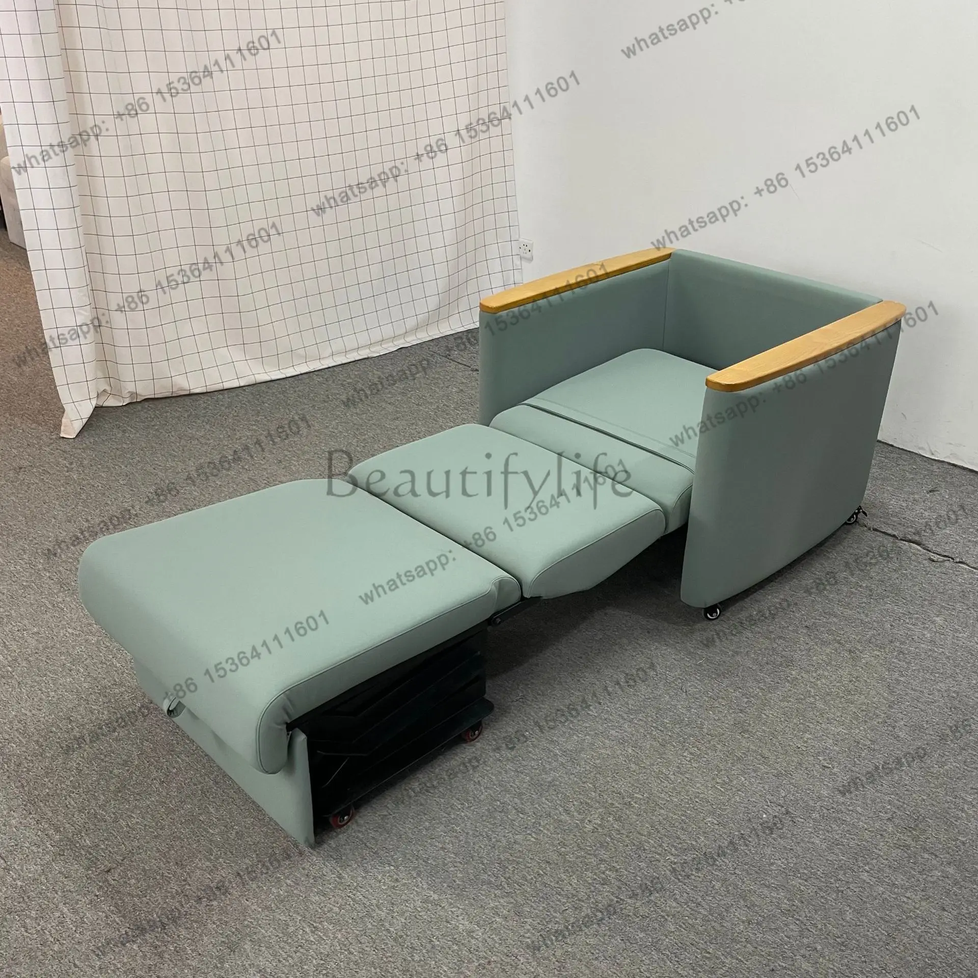 Storage foldable pull-out bed sponge soft bag seat cushion leather sofa bed